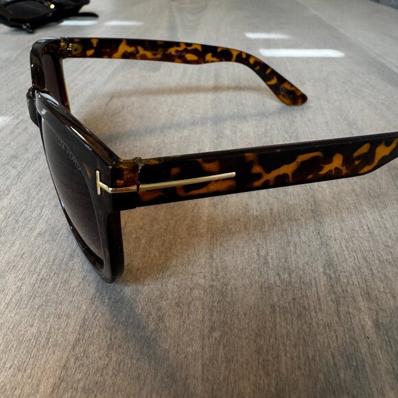 Unisex sunglasses brown tortoise shell designer - Picture 4 of 6